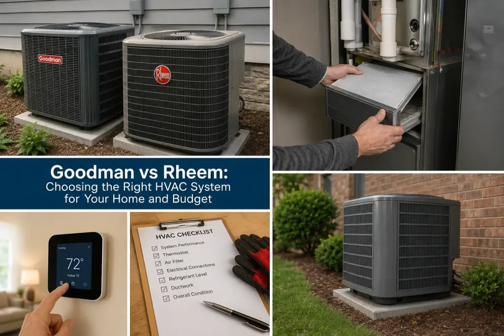 Goodman vs Rheem HVAC comparison for Missouri homeowners
